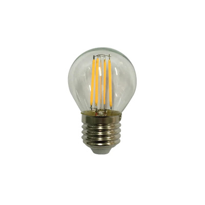 4W Fancy Round Clear Dimmable Cool White E27 G45 LED Bulb