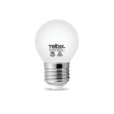 4W Fancy Round Non-Dimmable Warm White E27 G45 LED Bulb