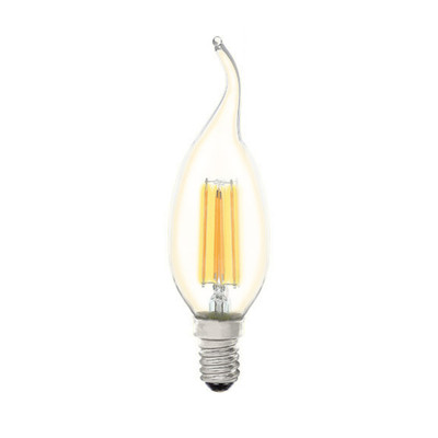 4W Clear Flame Candle Warm White E14 LED Bulb