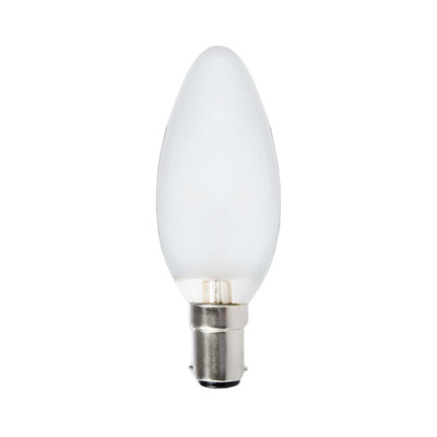 6W Pearl Candle Dimmable Warm White B15 LED Bulb