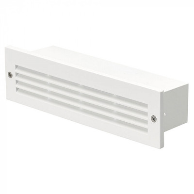 Bertland White Louvre Brick Wall Light