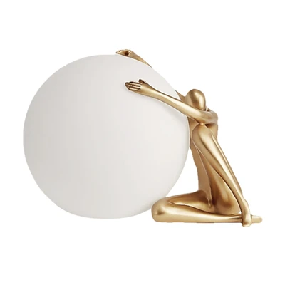 Centurion Gold Decorative Figurine Lamp
