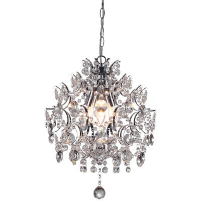 Mystique Chrome Crystal Pendant Light