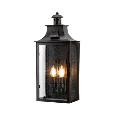 Kendal Old Bronze Lantern Wall Light