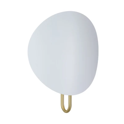 Spargo White Curved Wall Light