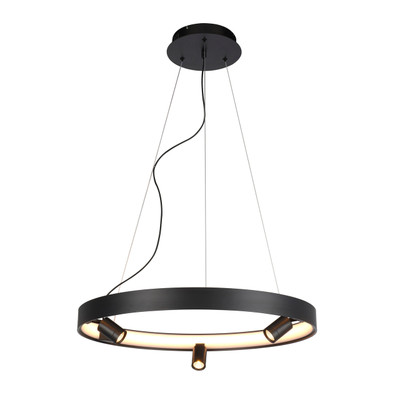 Dune 3 Light Black Ring Pendant