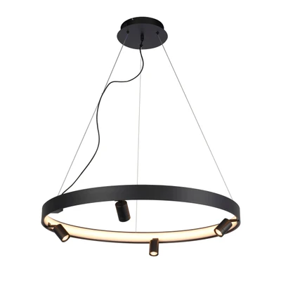 Dune 4 Light Black Ring Pendant