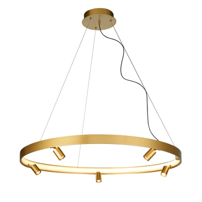 Dune 5 Light Gold Ring Pendant
