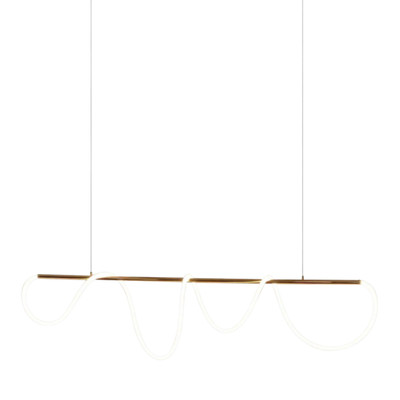 Joan Decorative Brass Linear Pendant