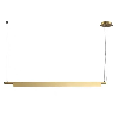 Slate Brass Linear LED Pendant Light