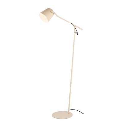 Cleo Rice White Metal Floor Lamp