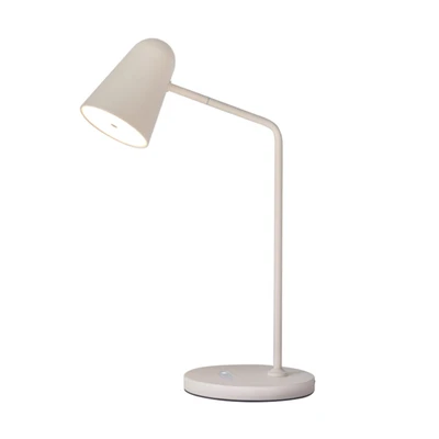 Slope Beige Metal LED Table Lamp