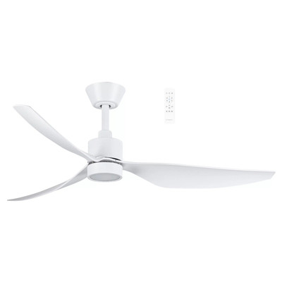 Genoa 50 Matt White Smart DC Ceiling Fan with LED Light