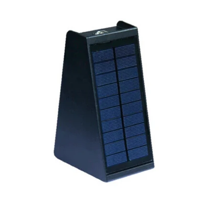 Mordred Black Up and Down Solar LED Wall Light