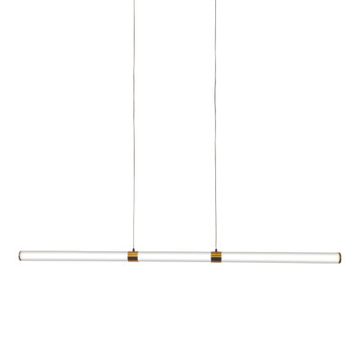 Kyrie Opal Brass CTS LED Linear Pendant