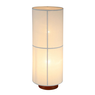 Ailsa Natural Linen Cylindrical Floor Lamp