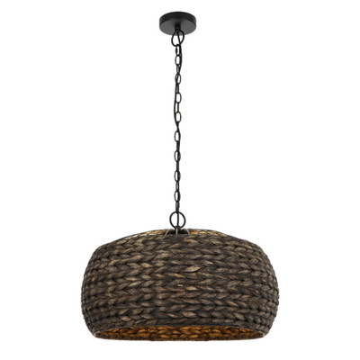 Antera Black Water Hyacinth Bohemian Pendant Light