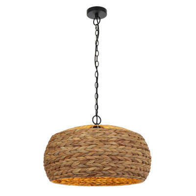 Antera Natural Water Hyacinth Bohemian Pendant Light