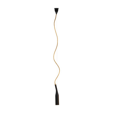 Flex Gold Aluminium Gold Textile Pendant Light
