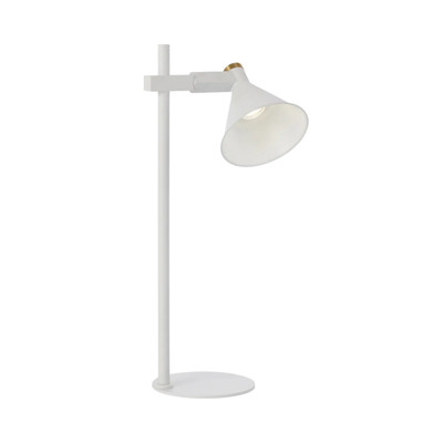 Rosner Sand White Minimalist Desk Table Lamp