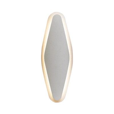 Soleira White Dimmable 3CCT LED Oval Wall Light