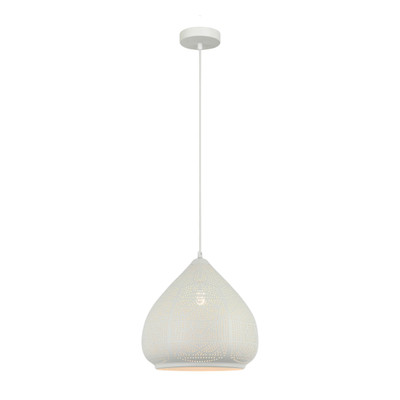 Stardust White Spade Moroccan Pendant