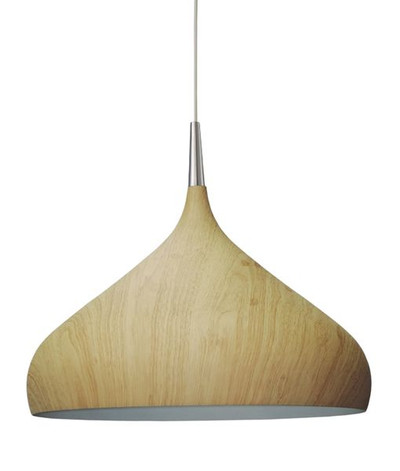 Noor Dome Pendang Light - Oak Wood