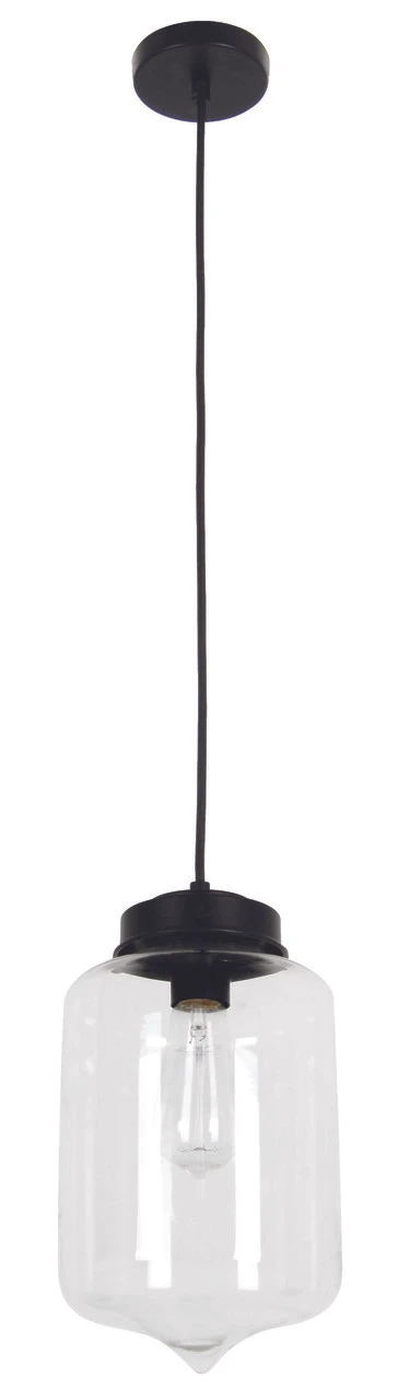 Tipped Glass Pendant Light - Clear