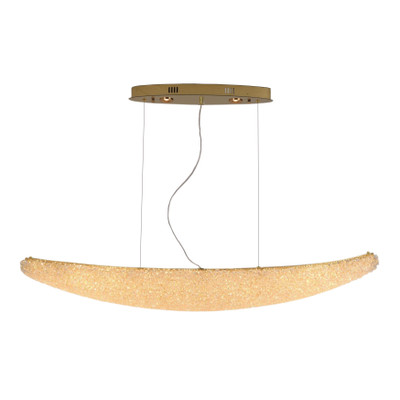 Silica Golden Crystal Arched LED Pendant Light