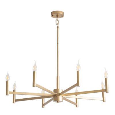 Torry 8 Light Gold Vintage Chandelier
