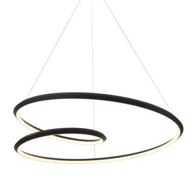 Twist Black Knot LED Modern Pendant Light
