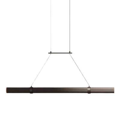 Niro Black Rounded Dodecagon Linear LED Pendant