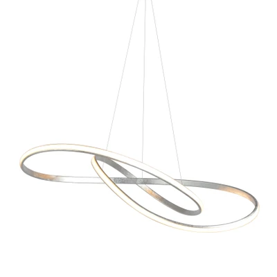 Infinity Silver LED Modern Pendant Light