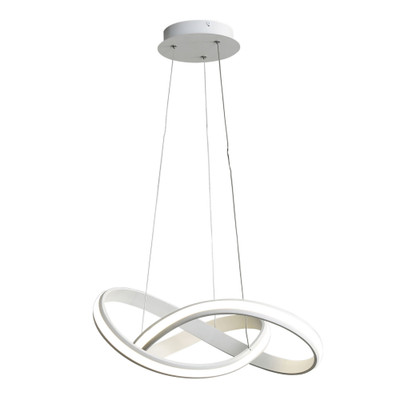 Klaire White Spiral 3CTS LED Pendant Light
