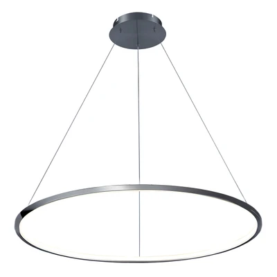 Chrome Ring Core LED Pendant Light