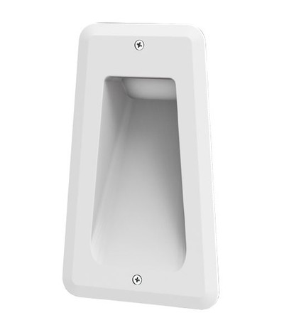 Rectangular LED Recessed Wall Light - Matte White