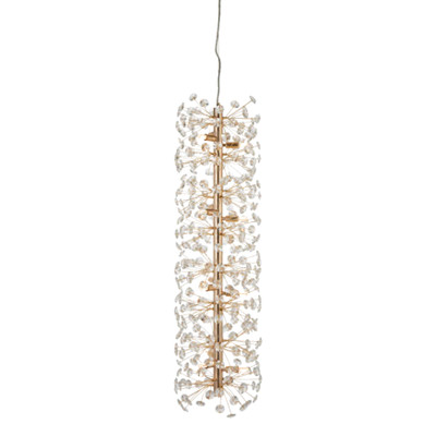 Lerida 12 Light Golden Sputnik Vertical Pendant Light