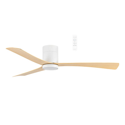 Metro White Oak 52 Smart DC Ceiling Fan with Light