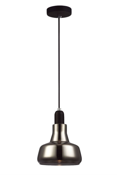 Dome Smoke Glass Minimalist Pendant Light