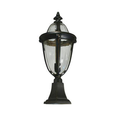 Mayfair Exterior Antique Bronze Pillar Light