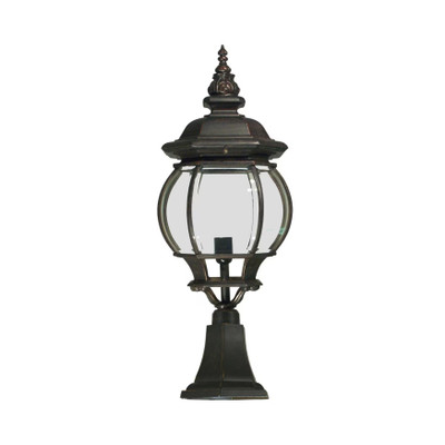 Flinders Exterior Antique Bronze Pillar Light