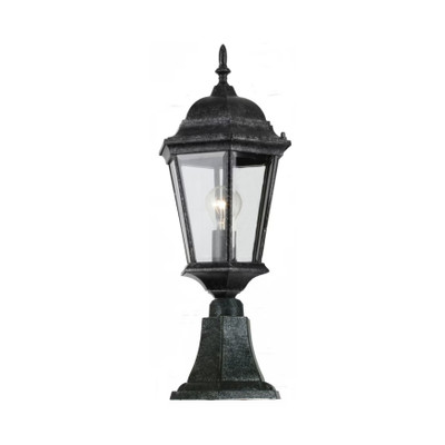Junction Exterior Antique Black Pillar Light