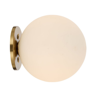 Grayson Opal Matt Glass Gold Wall Light