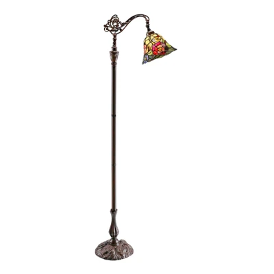 Rosita Rose Dragonfly Tiffany Floor Lamp