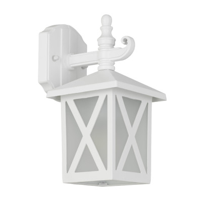 Pudsey Sand White Outdoor Lantern Wall Light