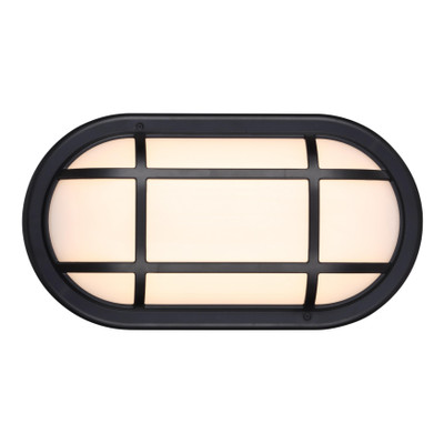Soko Black Oval 3CCT LED Bunker Wall Light