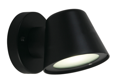 Vista Exterior Downward LED Wall Light - Black