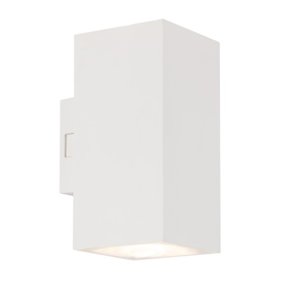 Yilan White Angular 3CCT LED Up and Down Wall Light