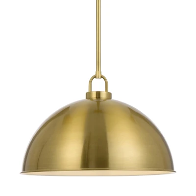 Sliven Antique Gold Dome Industrial Pendant Light