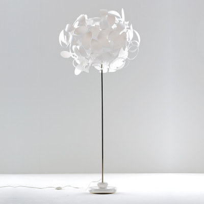Acacia White Standing Floor Lamp